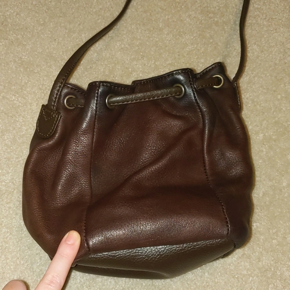 Brown mini shoulder purse - Picture 6 of 8